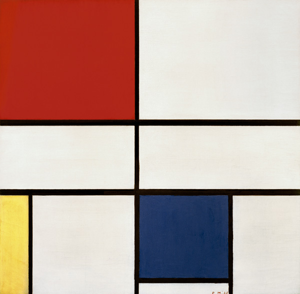 Komposition C, Komposition Nr. III, Komposition mit Rot, Gelb und Blau od Piet Mondrian