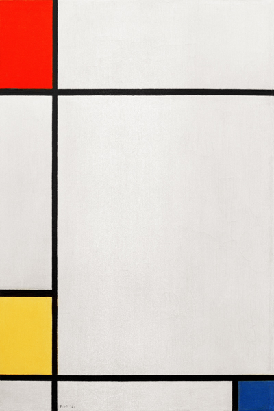 Složení č. III  od Piet Mondrian