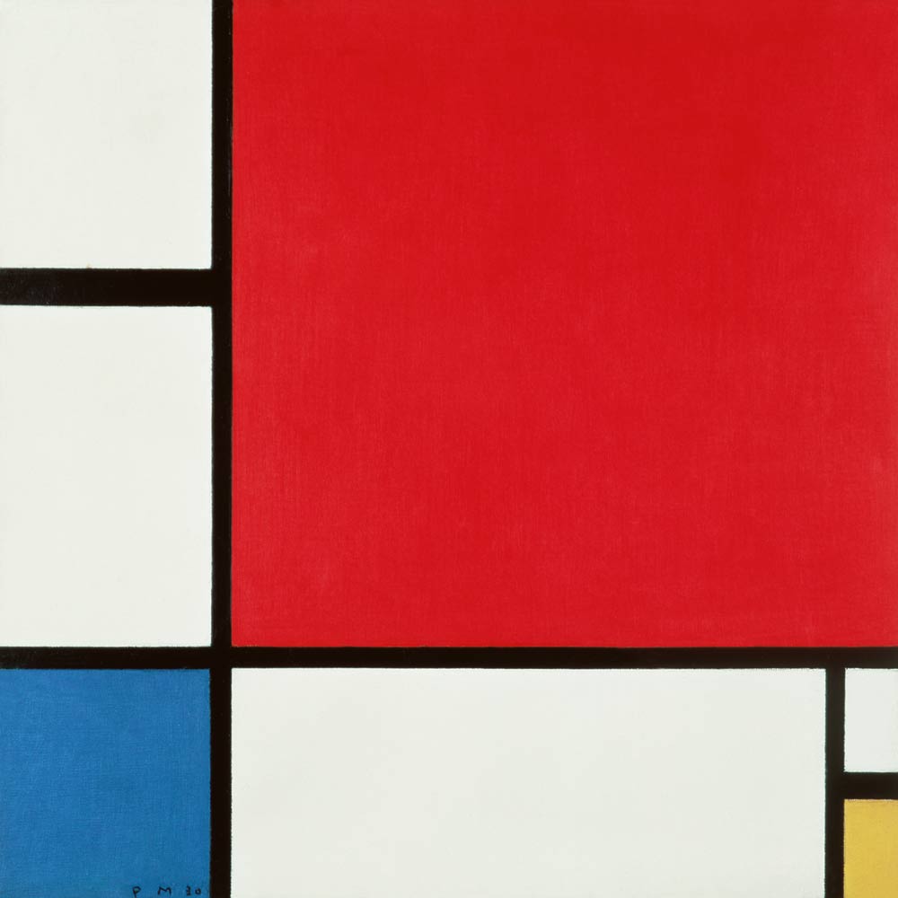 Composition in red, blue… od Piet Mondrian