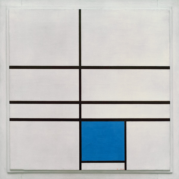 Composition with blue/ 1935 od Piet Mondrian