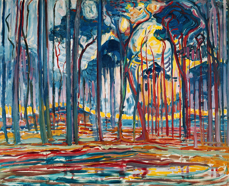 Woods nr. Oele od Piet Mondrian