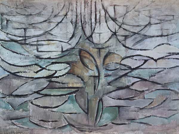 Blühender Apfelbaum od Piet Mondrian