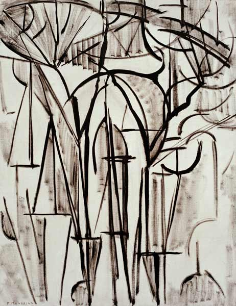 Composition trees I od Piet Mondrian