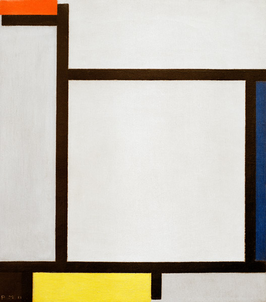 Composition with red…/ 1921 od Piet Mondrian