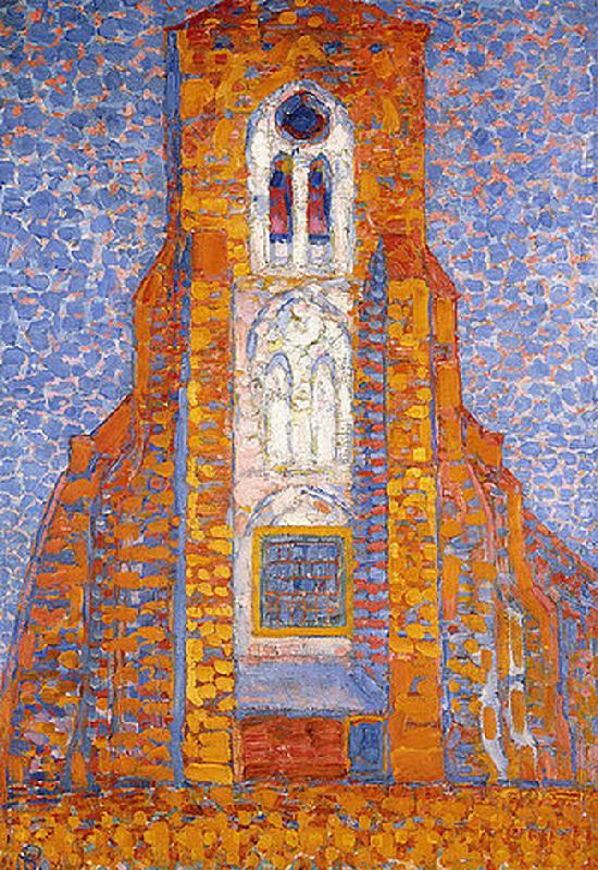 Die Kirche von Zoutelande od Piet Mondrian