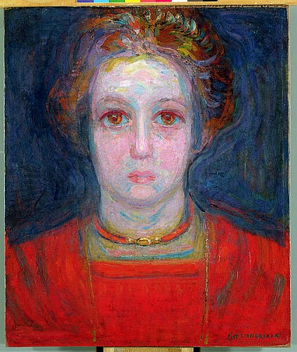 Portrait of a Girl in Red od Piet Mondrian