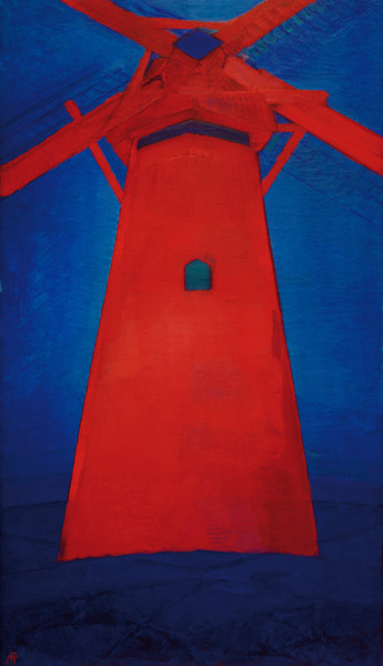 Red Mill In Domburg od Piet Mondrian