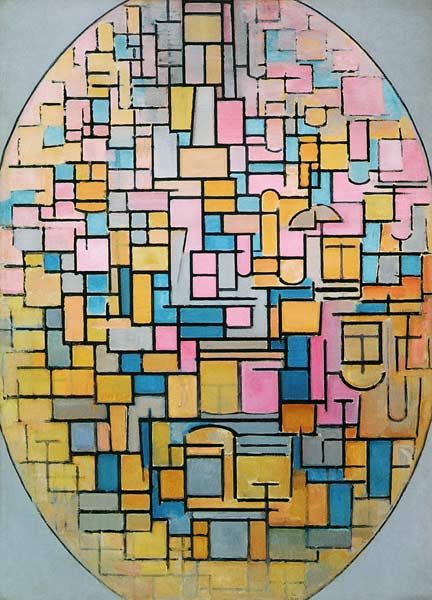 Tableau III: Composition in Oval od Piet Mondrian