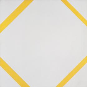 Lozenge Composition with Four Yellow Lines