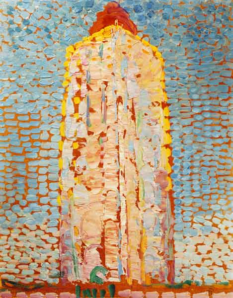 Leuchtturm (in Westkapelle?) od Piet Mondrian