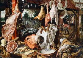 Butcher's Stall with the Flight into Egypt