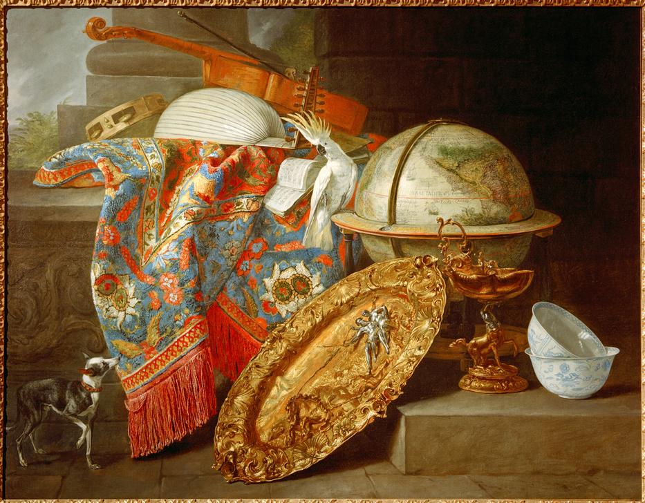 Still Life with Globe and Cockatoo od Pieter Boel