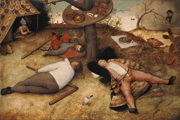 The land of milk and honey od Pieter Brueghel d. Ä.