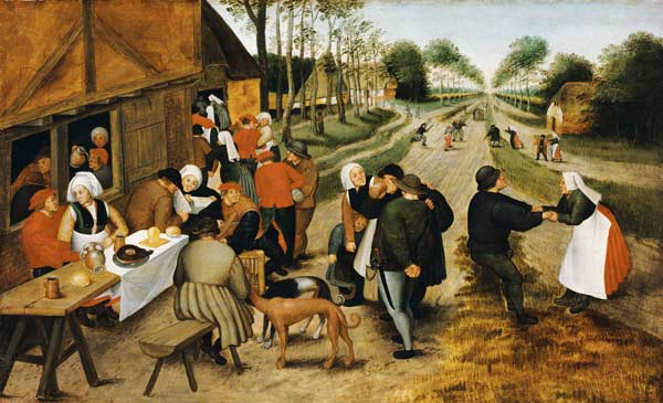 Peasants At A Roadside Inn od Pieter Brueghel d. Ä.
