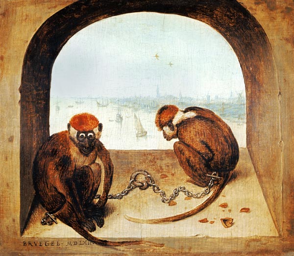 Two monkeys od Pieter Brueghel d. Ä.