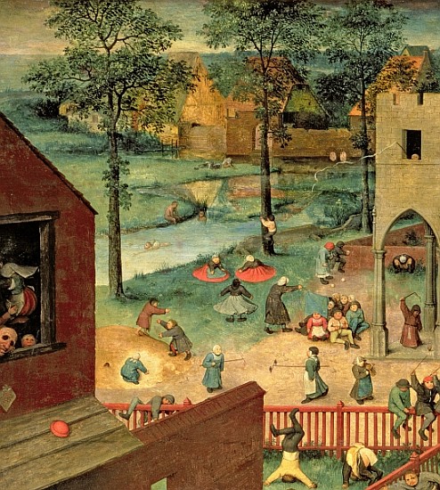 Children''s Games (Kinderspiele), 1560 (detail of 68945) od Pieter Brueghel d. Ä.