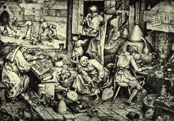 The Alchemist od Pieter Brueghel d. Ä.