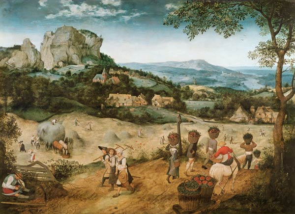 The hay harvest od Pieter Brueghel d. Ä.