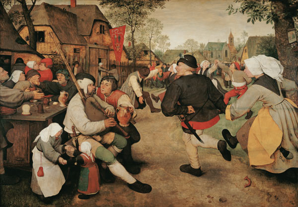 Barn dance. od Pieter Brueghel d. Ä.