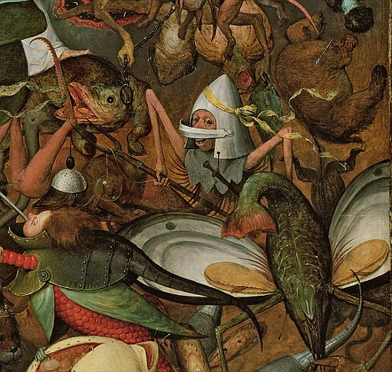 The Fall of the Rebel Angels, 1562 (detail of 74037) od Pieter Brueghel d. Ä.