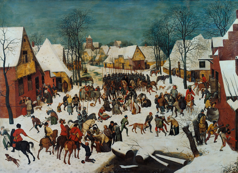A Winter Scene with Massacre of the Innocents od Pieter Brueghel d. J.