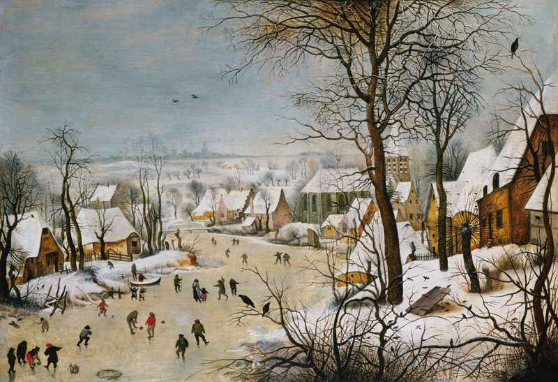 Winter landscape. od Pieter Brueghel d. J.