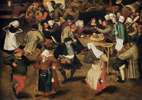 Der Hochzeitstanz in der Scheune. od Pieter Brueghel d. J.