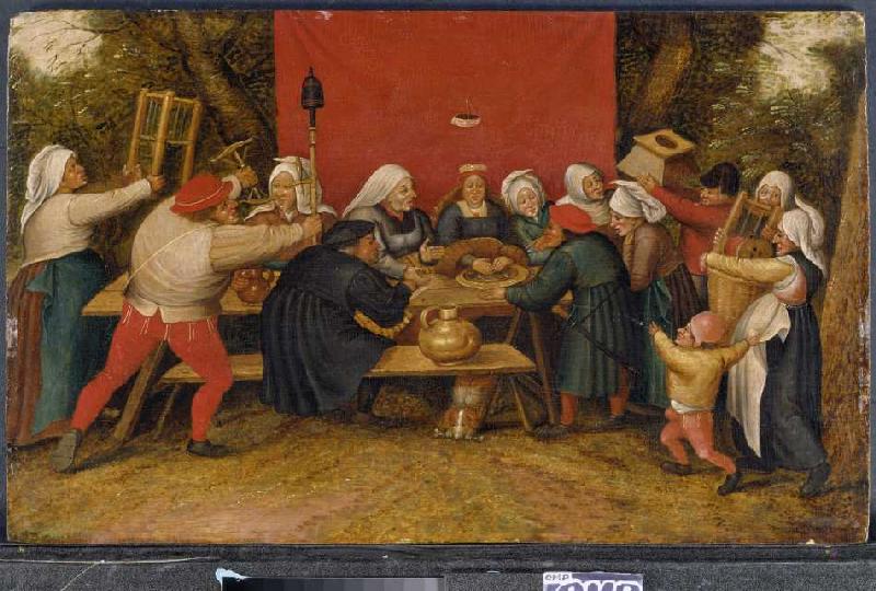 Geschenke für die Braut od Pieter Brueghel d. J.