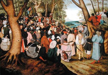 Landscape with St. John the Baptist Preaching od Pieter Brueghel d. J.