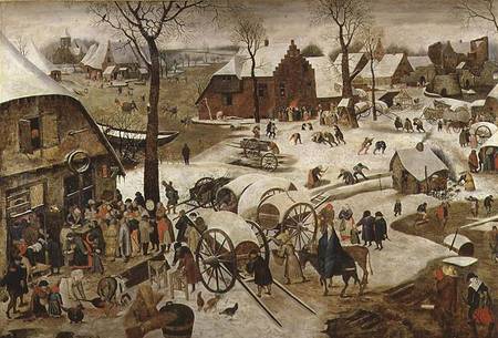 The Payment of the Tithe or The Census at Bethlehem  (for detail see 89722) od Pieter Brueghel d. J.