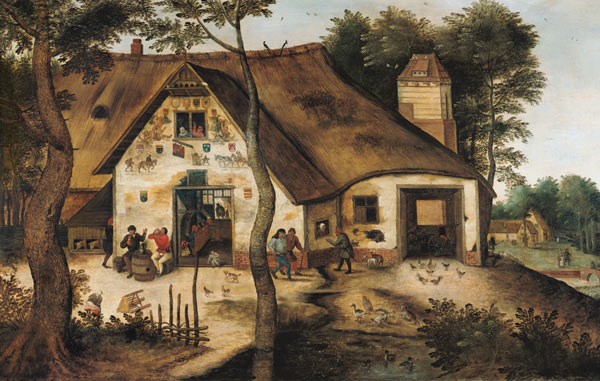 The pub of St. Michel od Pieter Brueghel d. J.