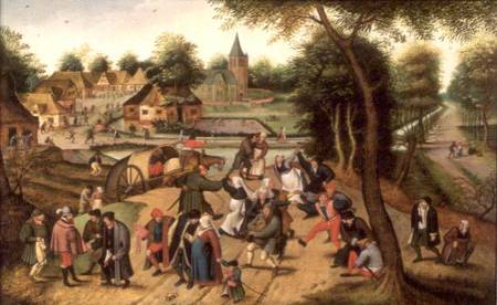 Returning from the Kermesse (panel) od Pieter Brueghel d. J.