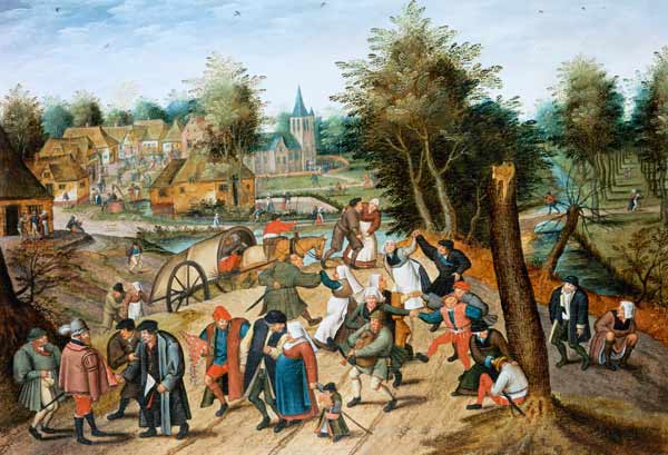 The Return from the Kermesse (panel) od Pieter Brueghel d. J.