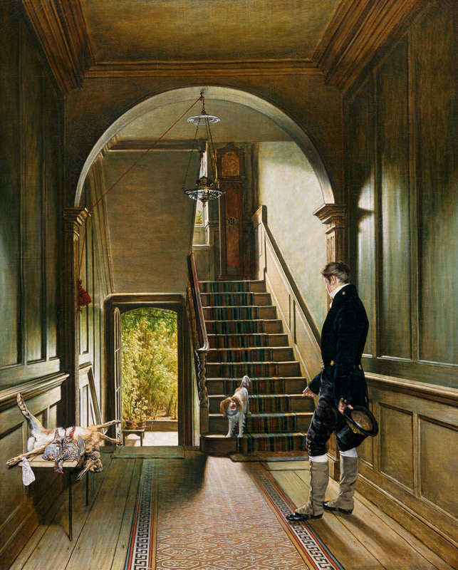 The Staircase of the London Residence of the Painter od Pieter Christoffel Wonder