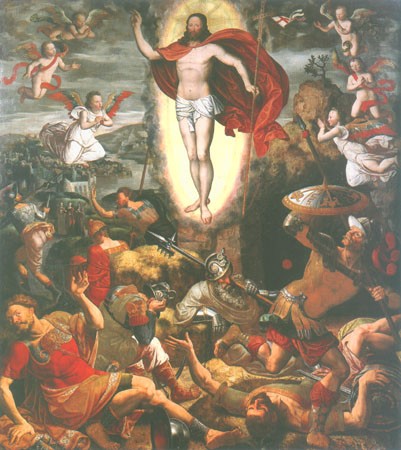 Resurrection of Jesu od Pieter Claeissens d. Ä.