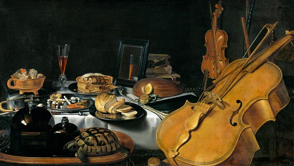 Still Life with Musical Instruments od Pieter Claesz