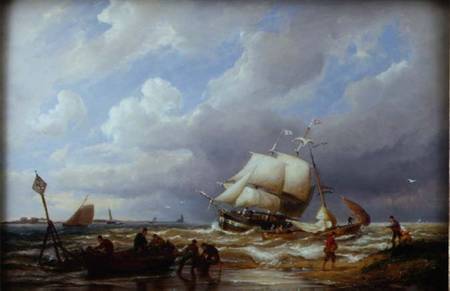 Pampas on the Zuider Zee od Pieter Cornelis Dommerson