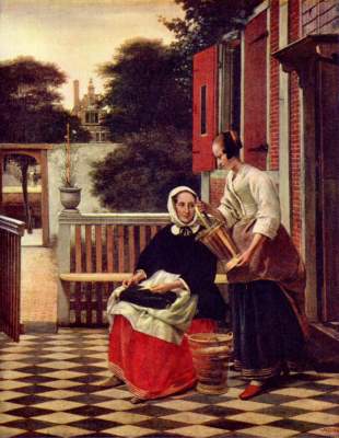 Lady and maid od Pieter de Hooch