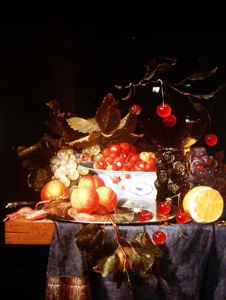 Still Life of Fruit od Pieter de Ring