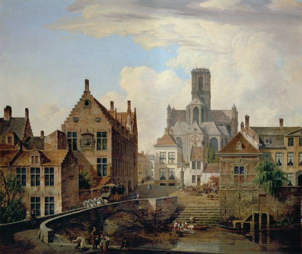 View of St. Bavo Cathedral od Pieter Frans de Noter