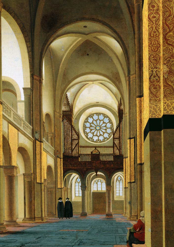 Interior of the Marienkirche in Utrecht od Pieter Jansz. Saenredam