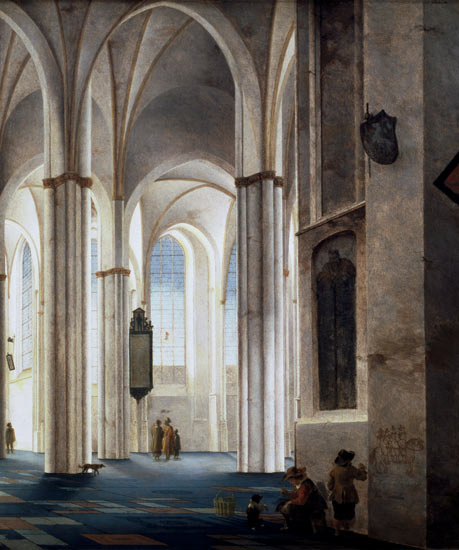 The Interior of the Buurkerk at Utrecht od Pieter Jansz. Saenredam