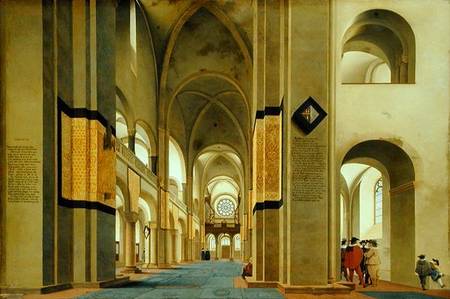 Interior of the Marienkirche in Utrecht od Pieter Jansz. Saenredam