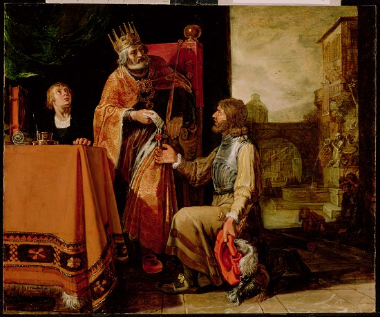 King David Handing the Letter to Uriah od Pieter Lastman