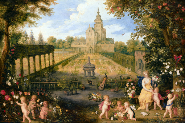 Flora in the garden flowers and trees of Jan Brueghel of this year od Pieter van Avont