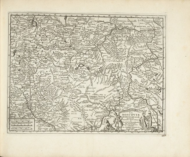 Map of Moscovia od Pieter van der Aa