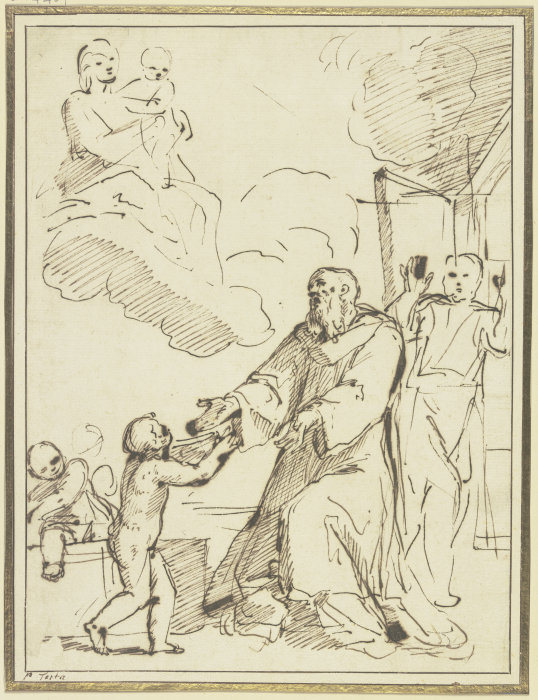 Der Heilige Nikolaus von Bari erweckt drei Knaben vom Tode od Pietro Antonio de Pietri