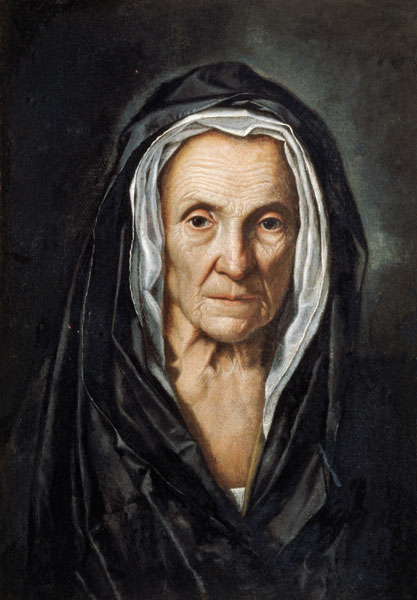 Portrét staré ženy od Pietro Bellotti