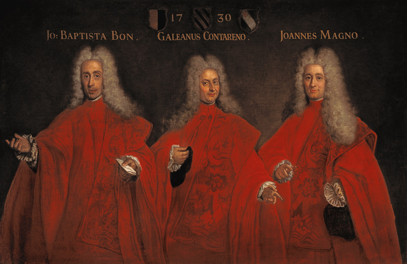 Portrait of three lawyers, Giovanbattista Bon, Galeano Contarini and Giovanni Magno od Pietro Uberti