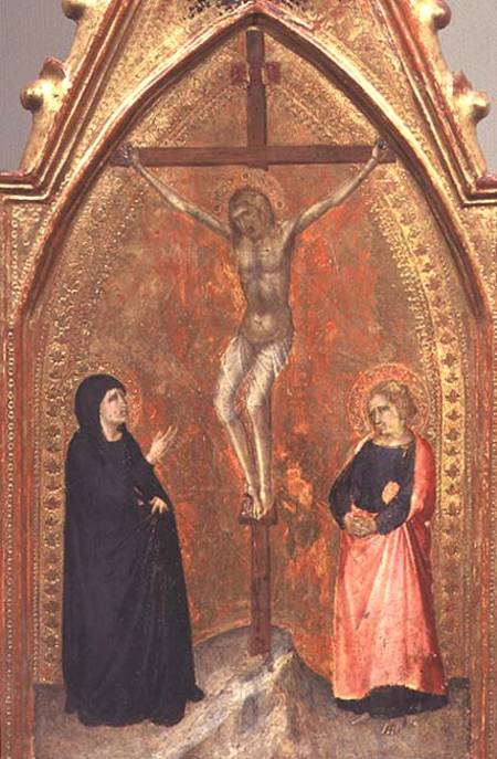 The Crucifixion with the Virgin Mary and John the Theologian od Pietro Lorenzetti